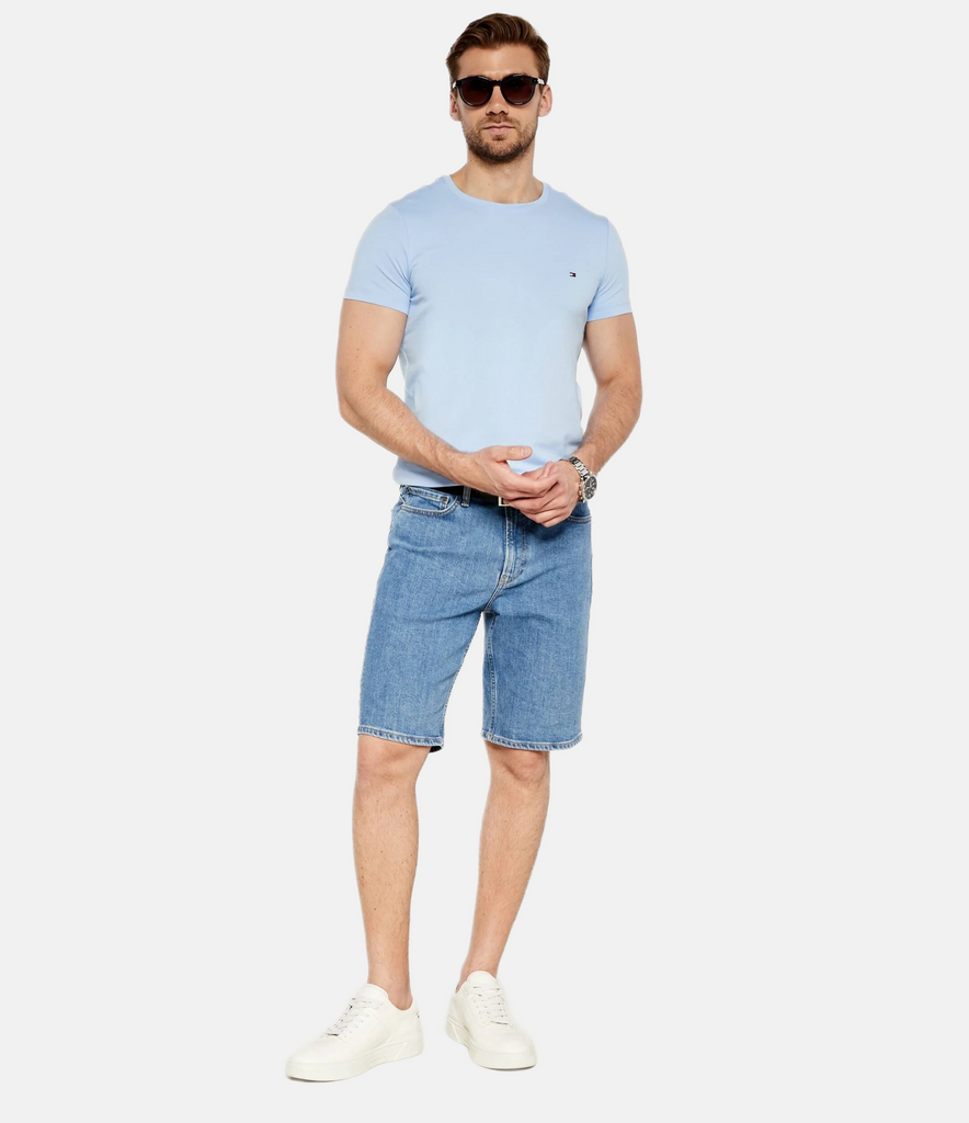 Tommy Hilfiger plava muška majica s kratkim rukavima-[SKU]