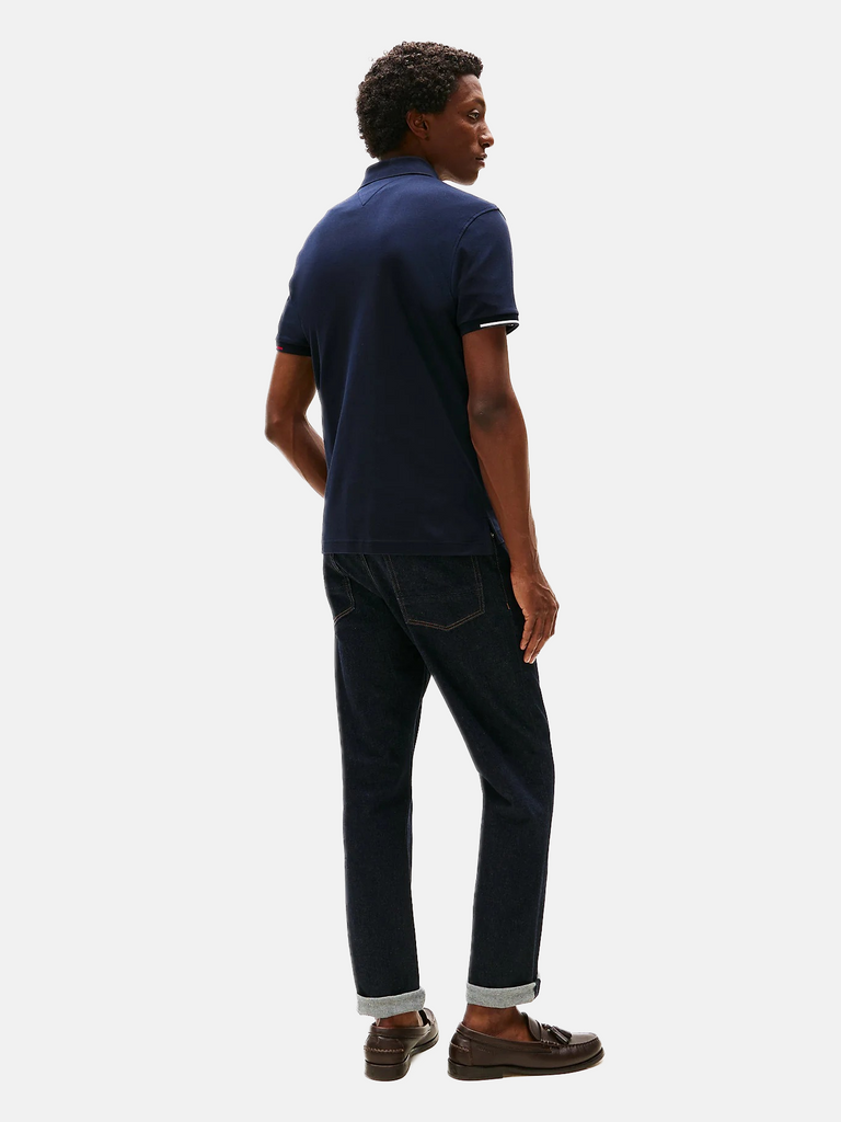 Tommy Hilfiger plava muška majica sa polo kragnom-[SKU]