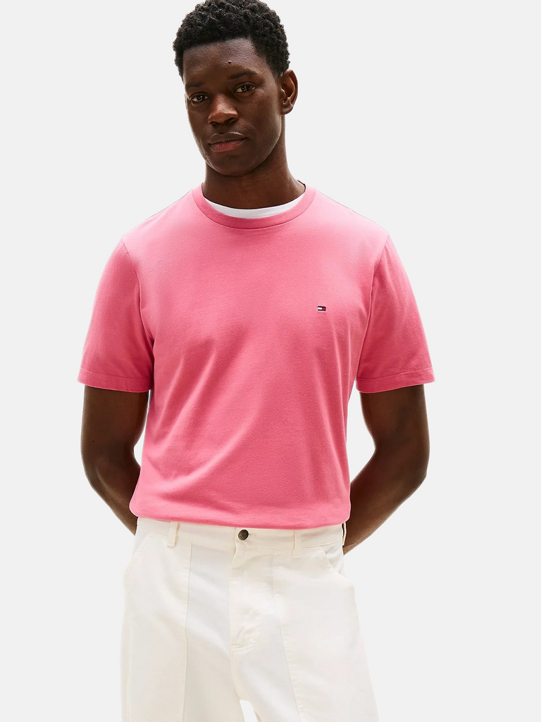 Tommy Hilfiger pink muška majica sa malim logom-[SKU]