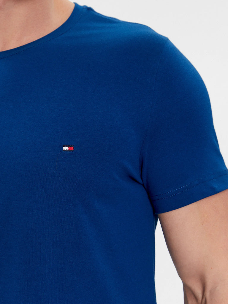 Tommy Hilfiger plava muška majica s okruglim izrezom-[SKU]
