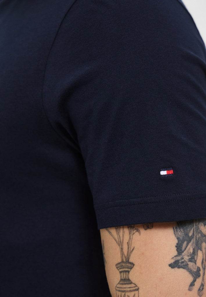 Tommy Hilfiger plava muška majica s natpisom-[SKU]