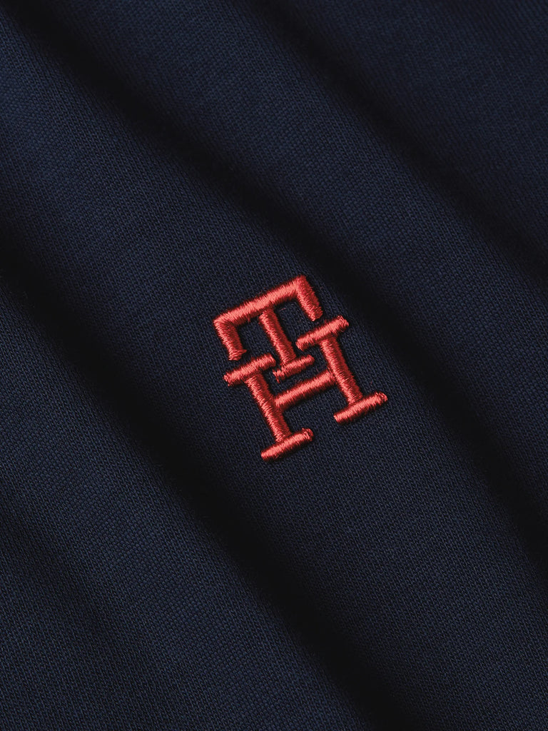 Tommy Hilfiger plava muška majica s crvenim detaljima-[SKU]