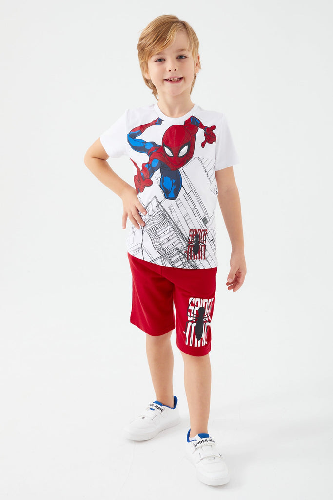 Marvel bijeli komplet za dječake s motivom Spider-Mana