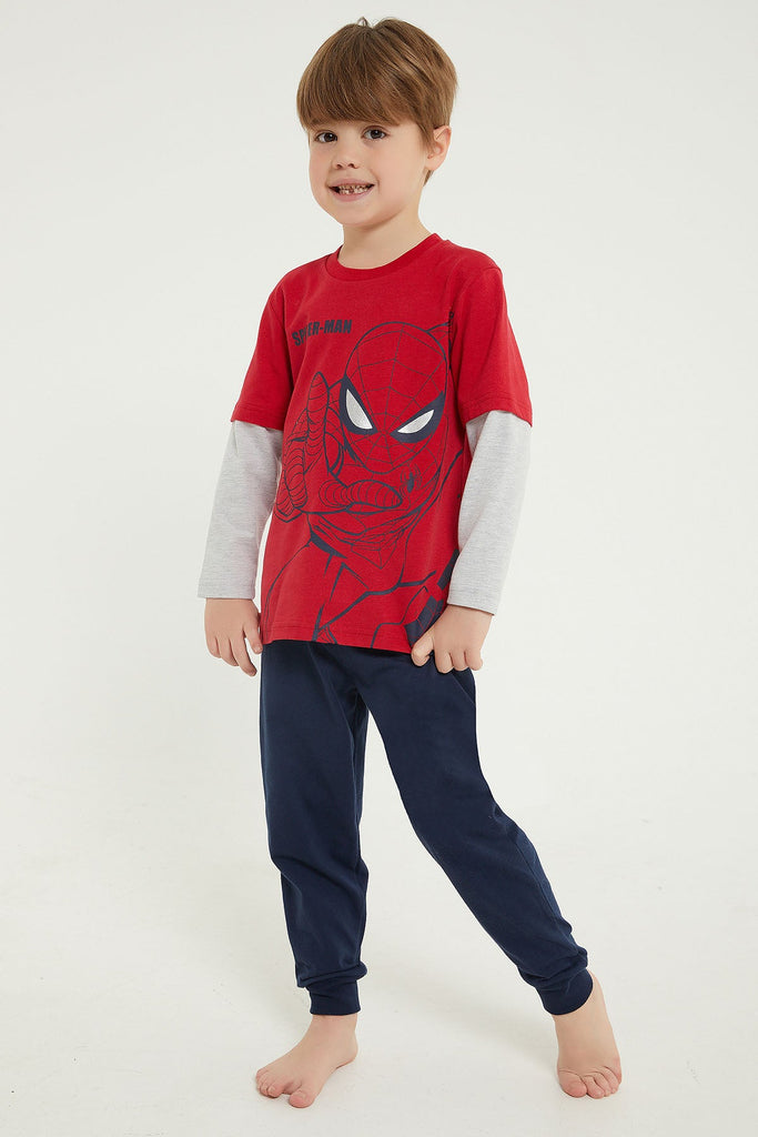 Marvel crvena pidžama za dječake (D4714-3-Red) 3