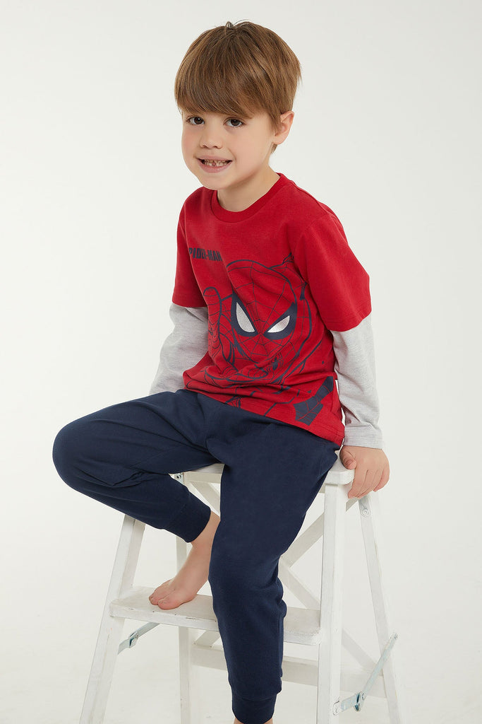 Marvel crvena pidžama za dječake (D4714-3-Red) 4