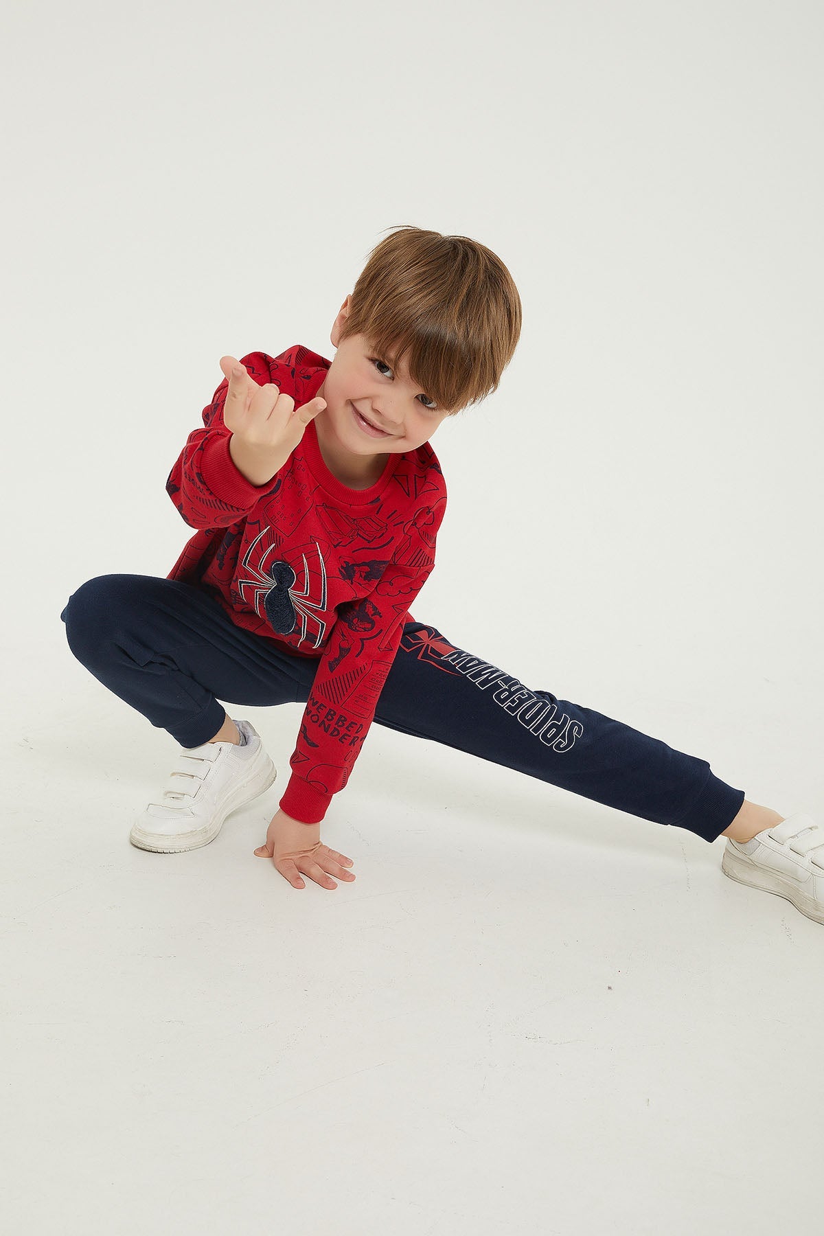 Marvel crvena trenerka za dječake s Spider-Man uzorkom