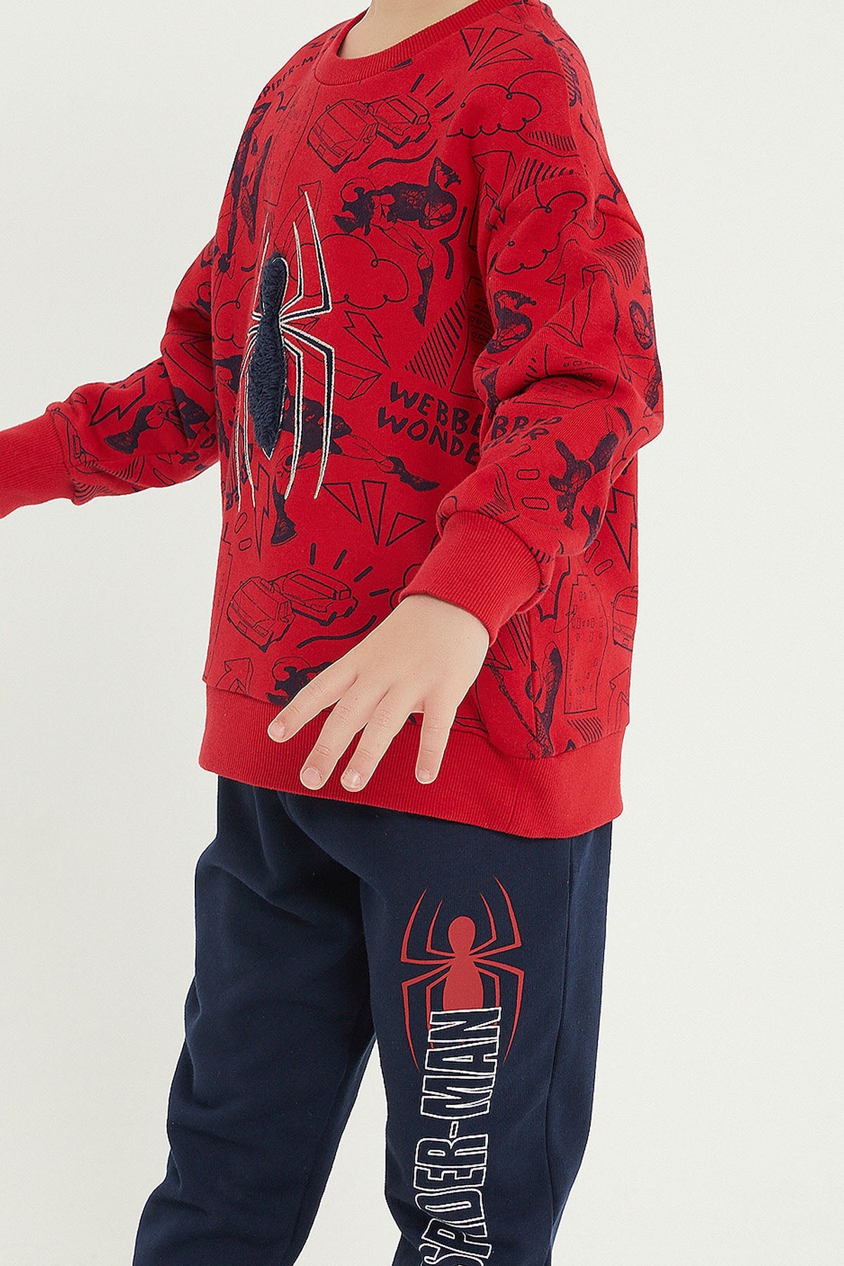 Marvel crvena trenerka za dječake s Spider-Man uzorkom