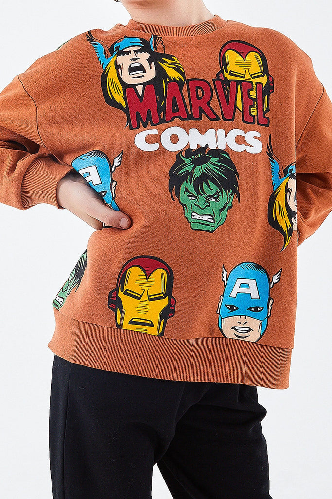 Marvel narandžasta trenerka za dječake sa strip junacima