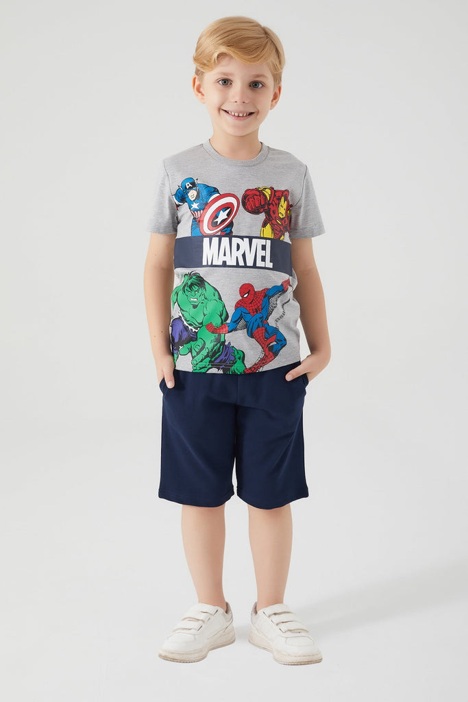Marvel sivi komplet za dječake s likovima junaka