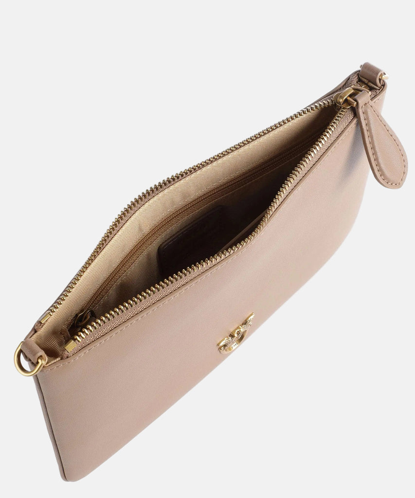 Pinko bež ženska torba sa malim logom-[SKU]