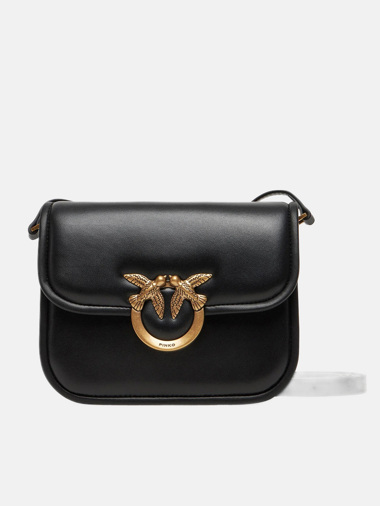 Pinko crna ženska torba sa zlatnim detaljima-[SKU]