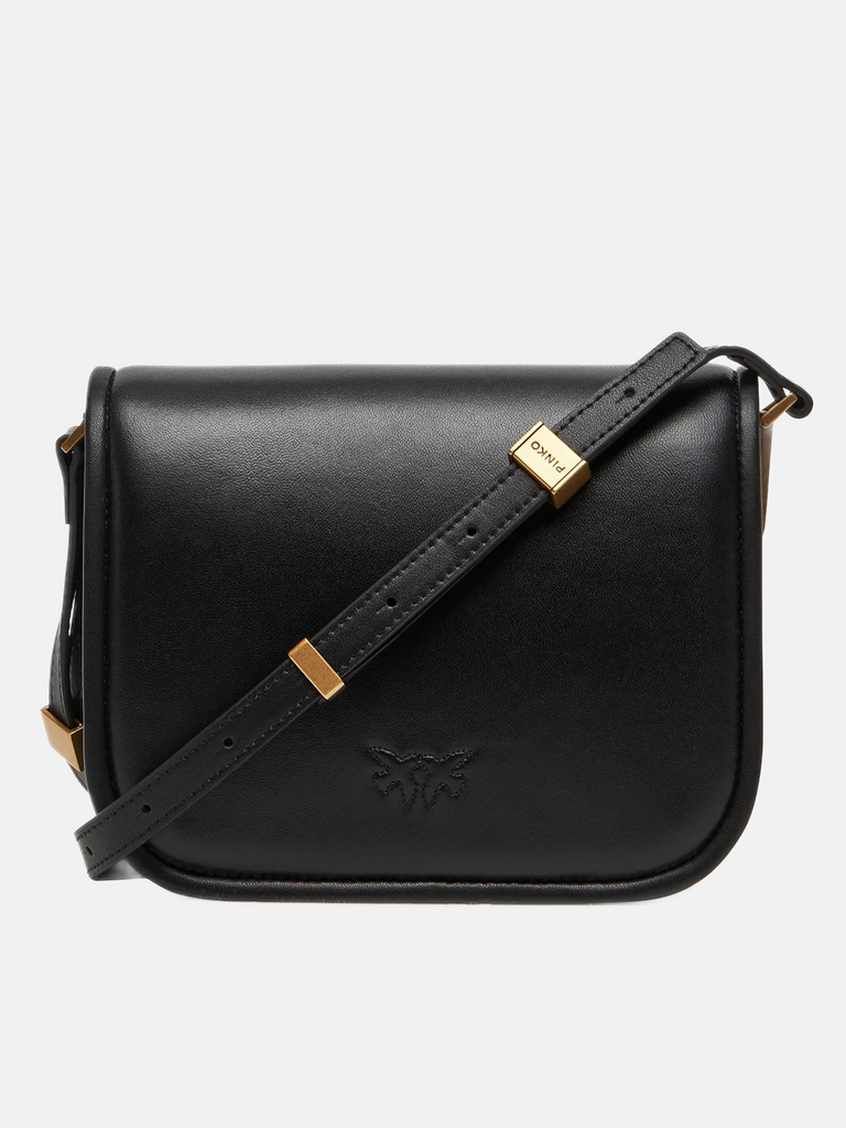 Pinko crna ženska torba sa zlatnim detaljima-[SKU]