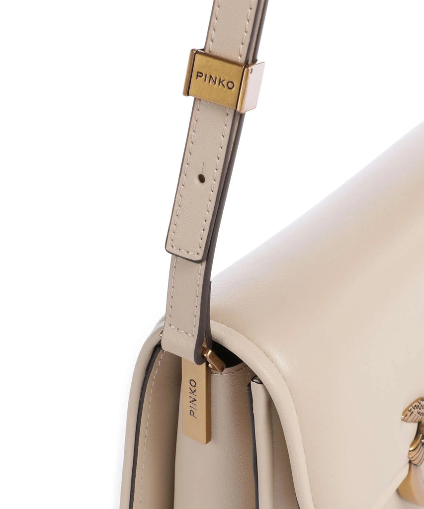 Pinko bež ženska torba sa zlatnim detaljima-[SKU]