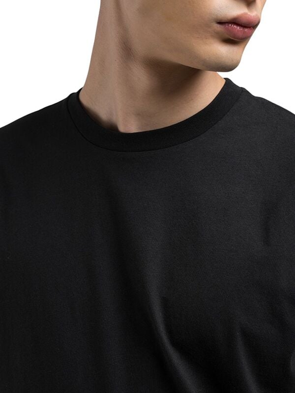 Replay crna muška majica sa detaljem na rukavu-[SKU]