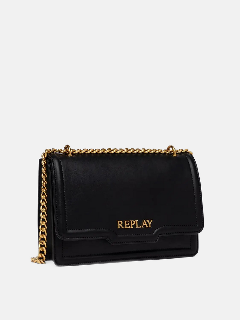 Replay crna torba s lancem-[SKU]