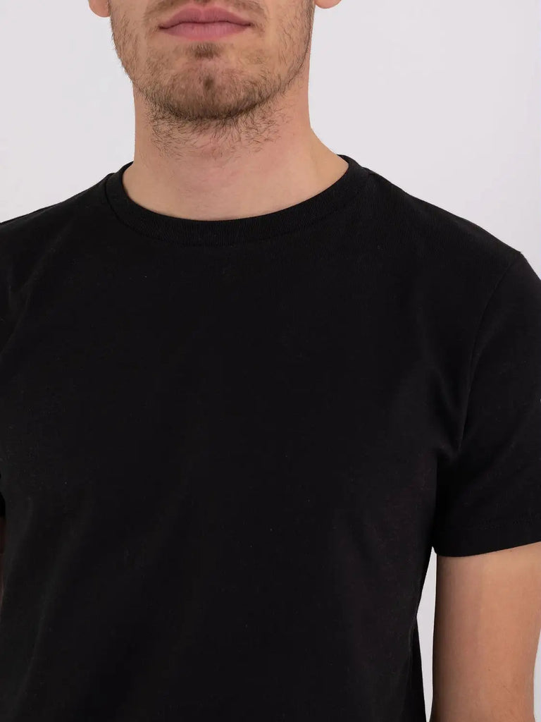 Replay crna muška majica sa detaljem na rukavu