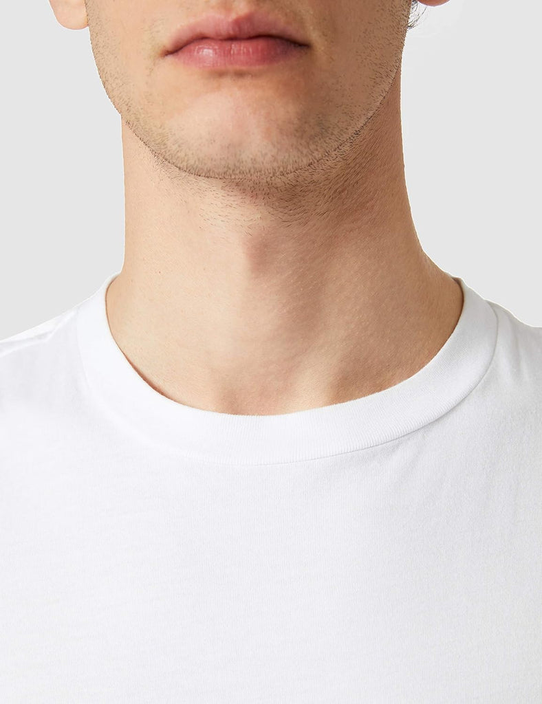 Replay bijela muška majica sa basic ovratnikom