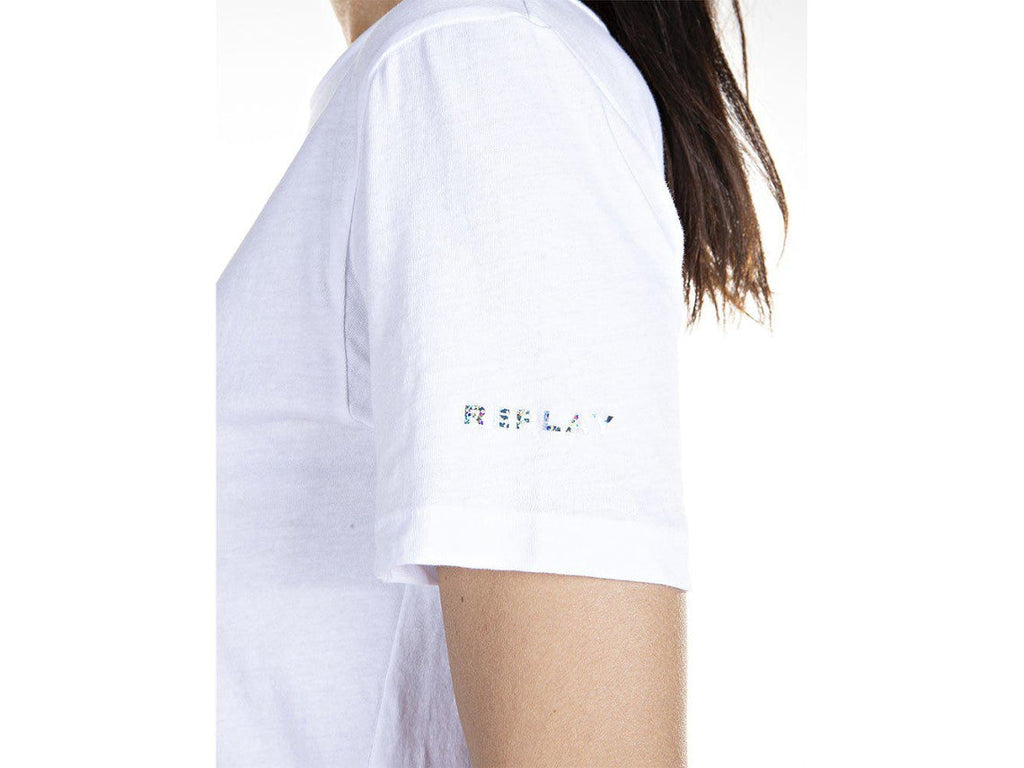 Replay bijela ženska majica (RW3510L-22536P-1) 3