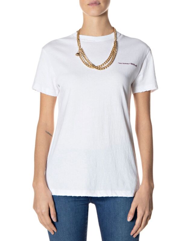 Replay bijela ženska majica s okruglim izrezom