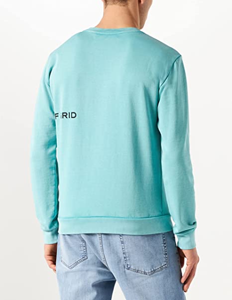 Replay tirkizna muška dukserica s okruglim izrezom