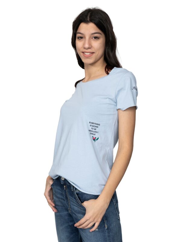 Replay plava ženska majica (RW3327B-23120P-686) 2