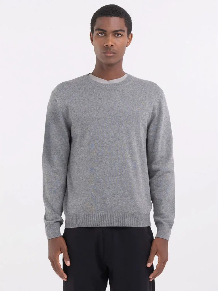 Replay sivi muški džemper s okruglim izrezom