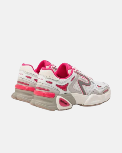 Replay pink ženske patike sa kontrastnim detaljima