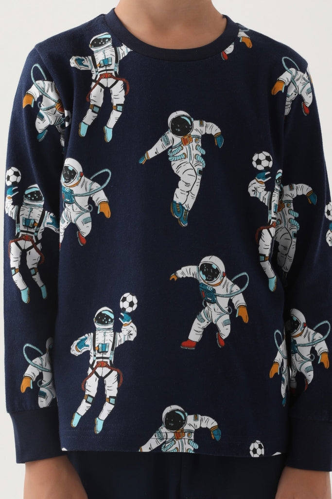 RolyPoly plava trenerka za dječake sa astronautima