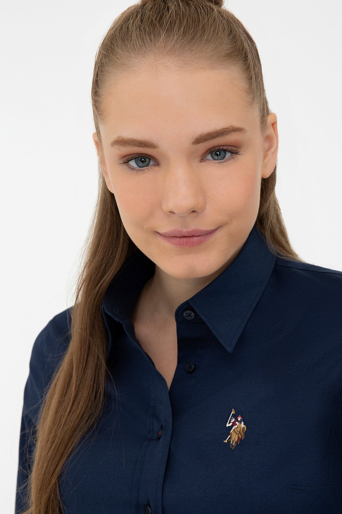 U.S. Polo Assn. teget ženska košulja s vezenim logotipom
