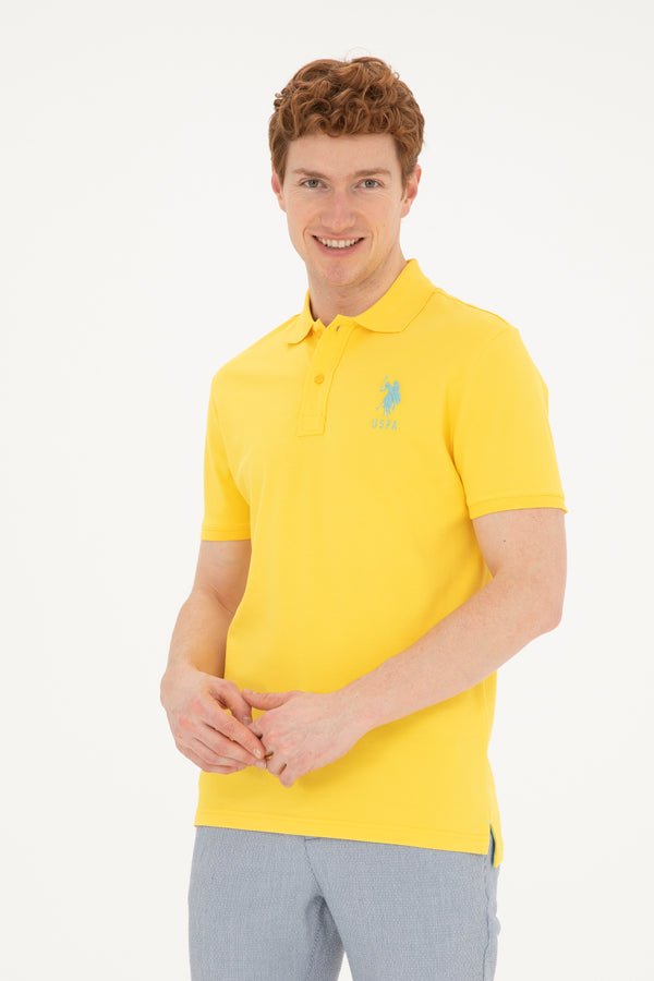 U.S. Polo Assn. žuta muška slim polo majica