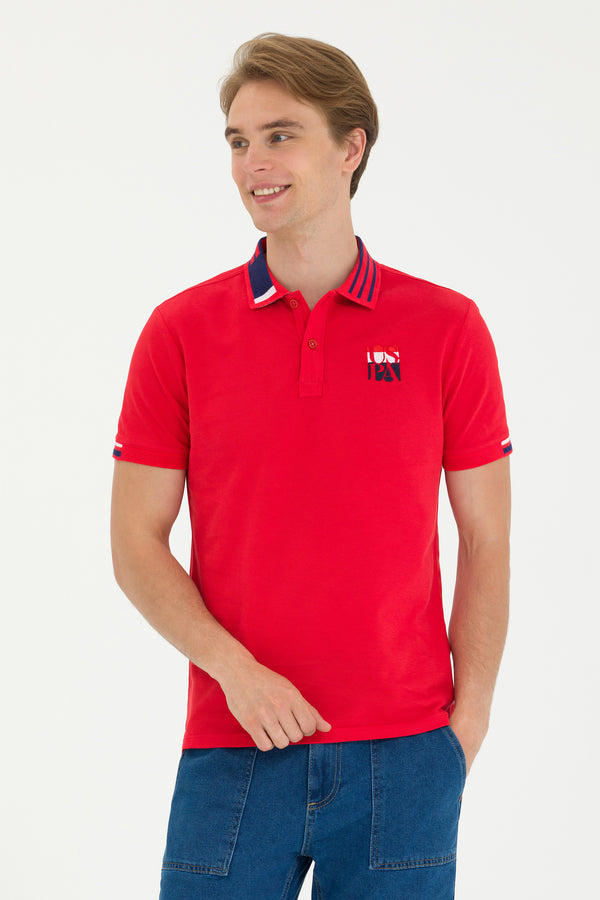 U.S. Polo Assn. crvena muška polo majica s prugom