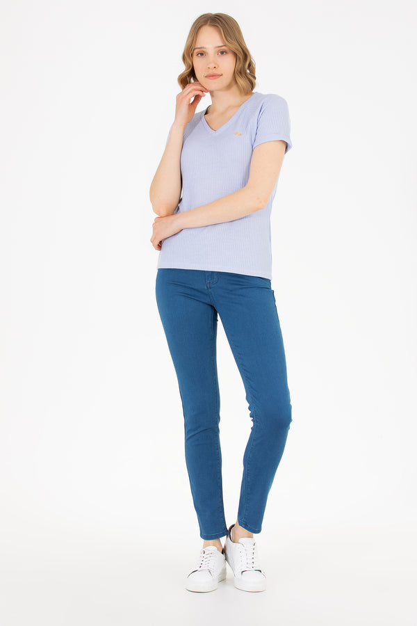 U.S. Polo Assn. tamnoplave ženske uske pantalone