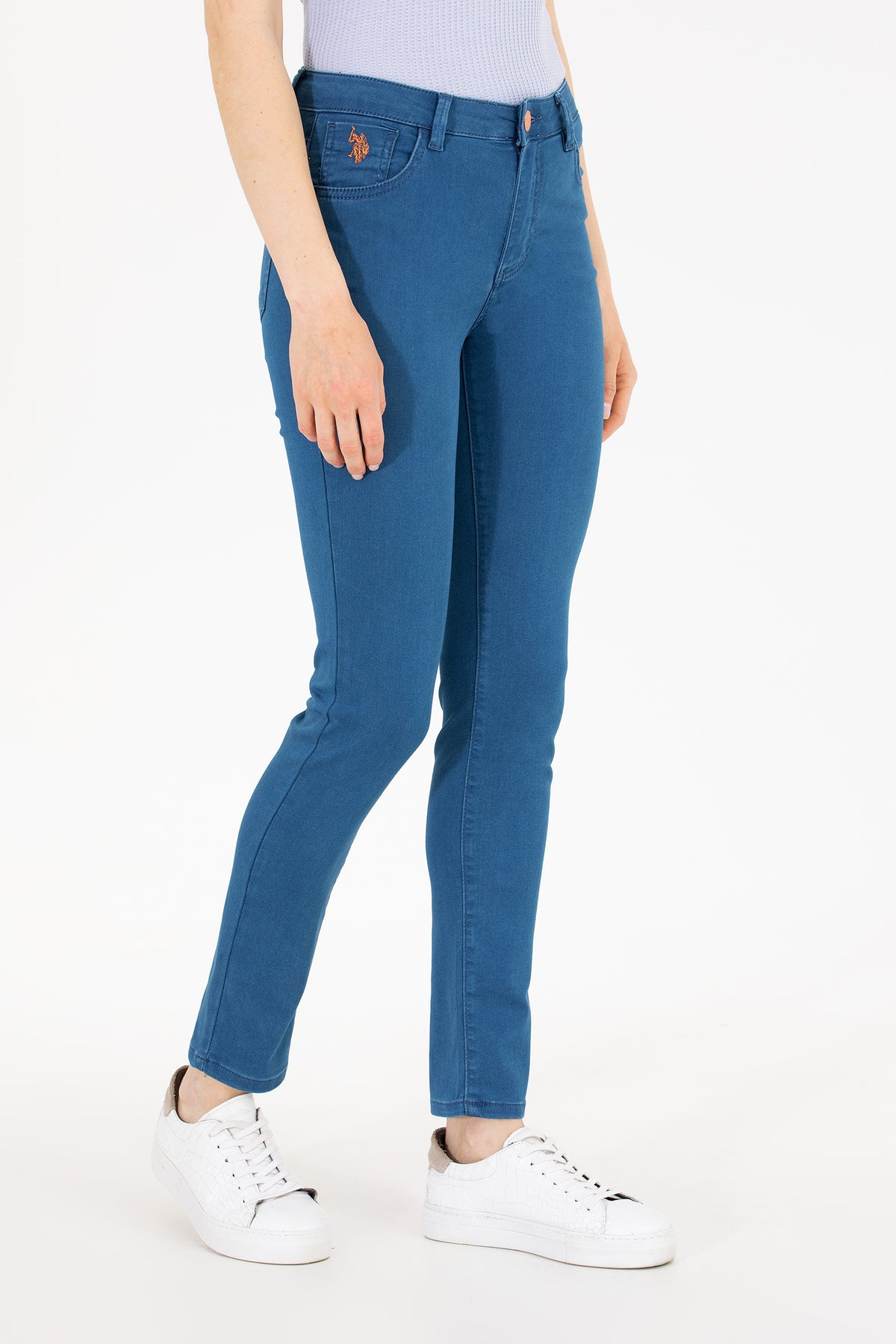 U.S. Polo Assn. tamnoplave ženske uske pantalone