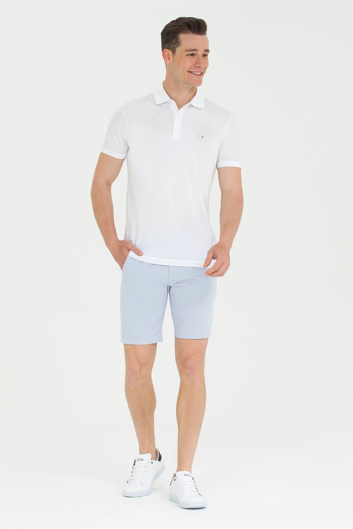 U.S. Polo Assn. svijetloplavi muški chino šorc