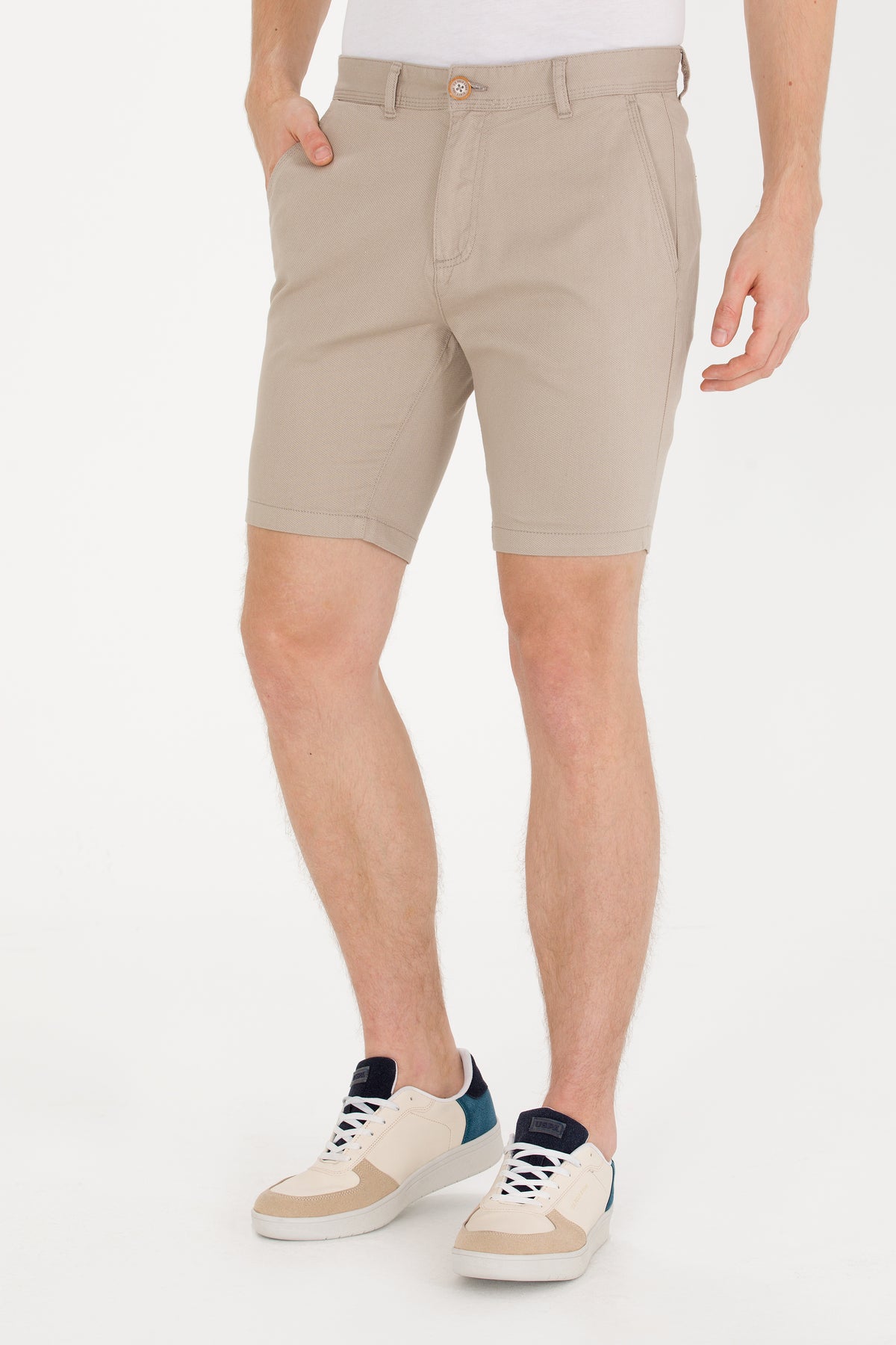 U.S. Polo Assn. kaki muški šorc uskog kroja