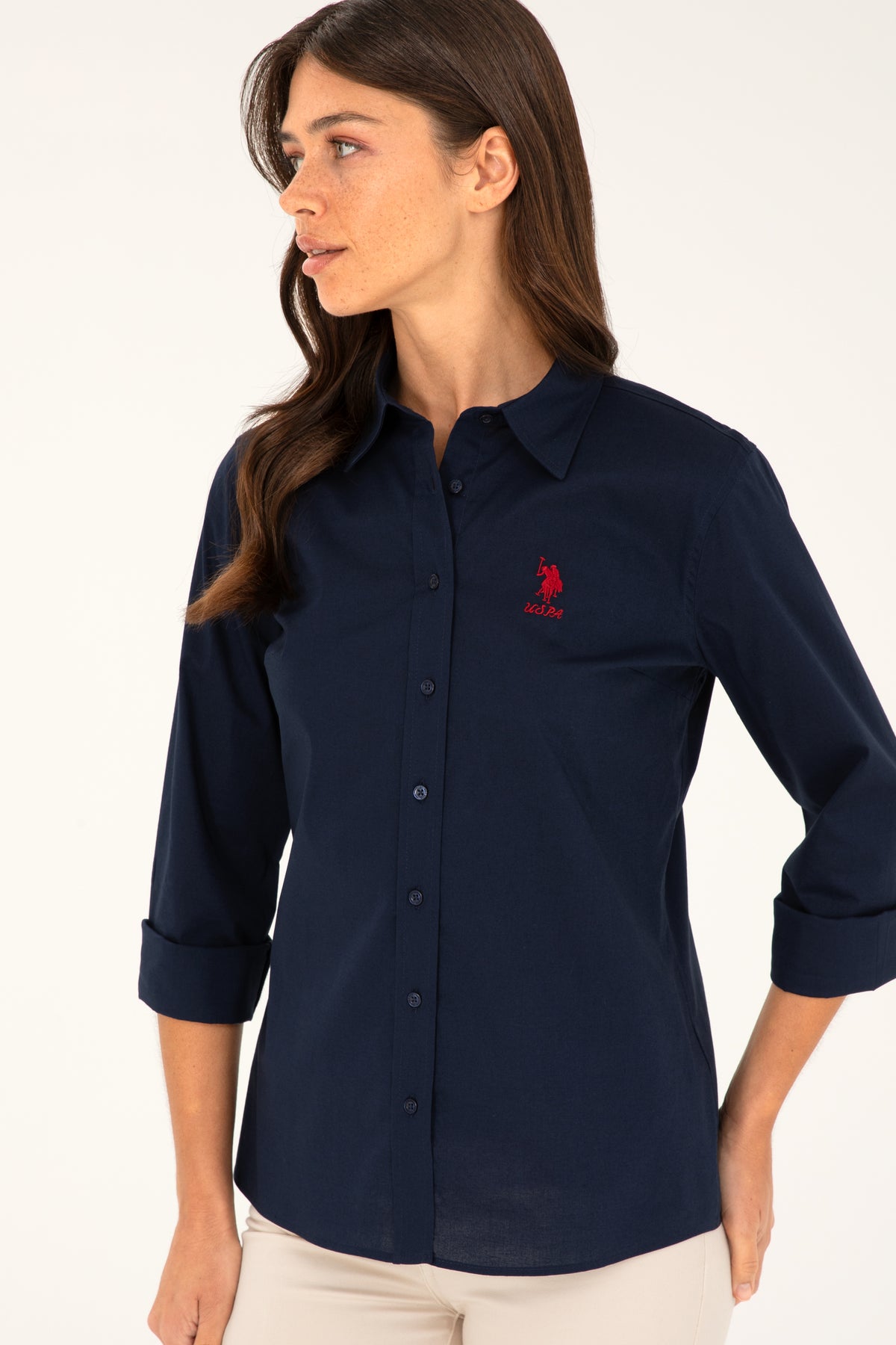 U.S. Polo Assn. teget ženska košulja sa vezenim logom
