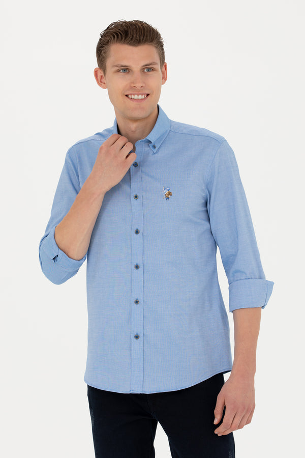 U.S. Polo Assn. plava muška button-down košulja