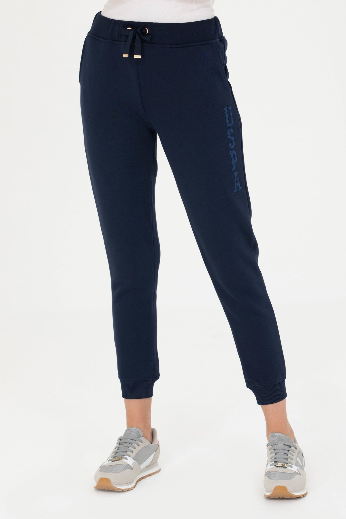 U.S. Polo Assn. teget ženske pantalone od trenerke s manžetama