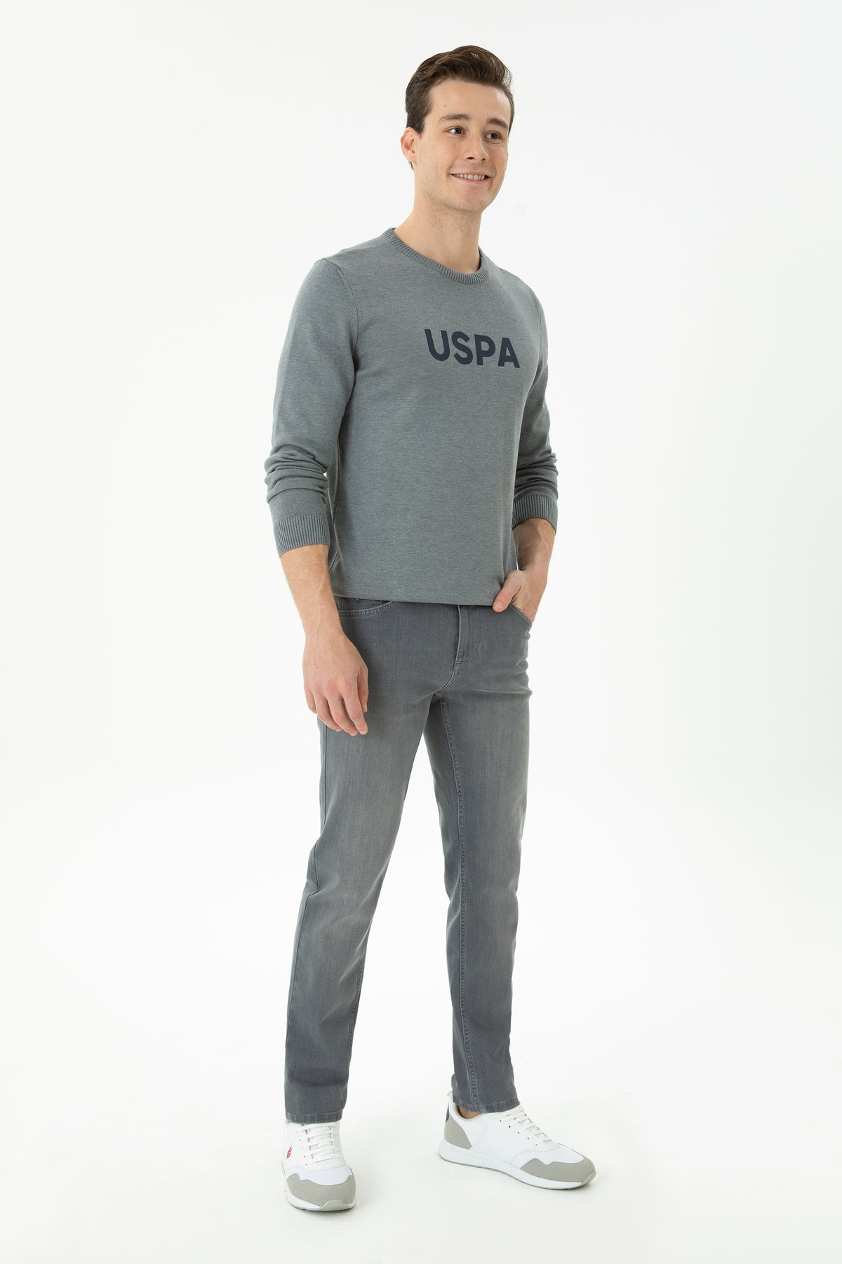 U.S. Polo Assn. sive muške jeans pantalone uskog kroja
