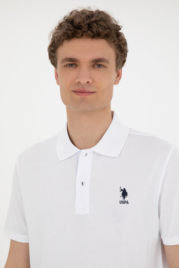 U.S. Polo Assn. bijela polo majica kratkih rukava-[SKU]