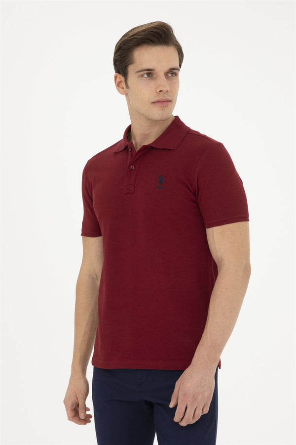 U.S. Polo Assn. bordo muška polo majica s vezenim logom