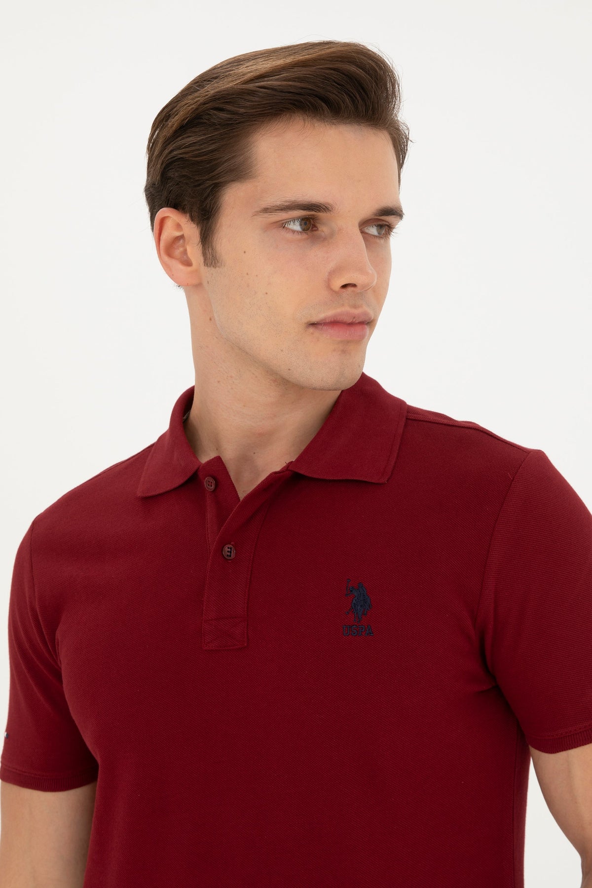 U.S. Polo Assn. bordo muška polo majica s vezenim logom