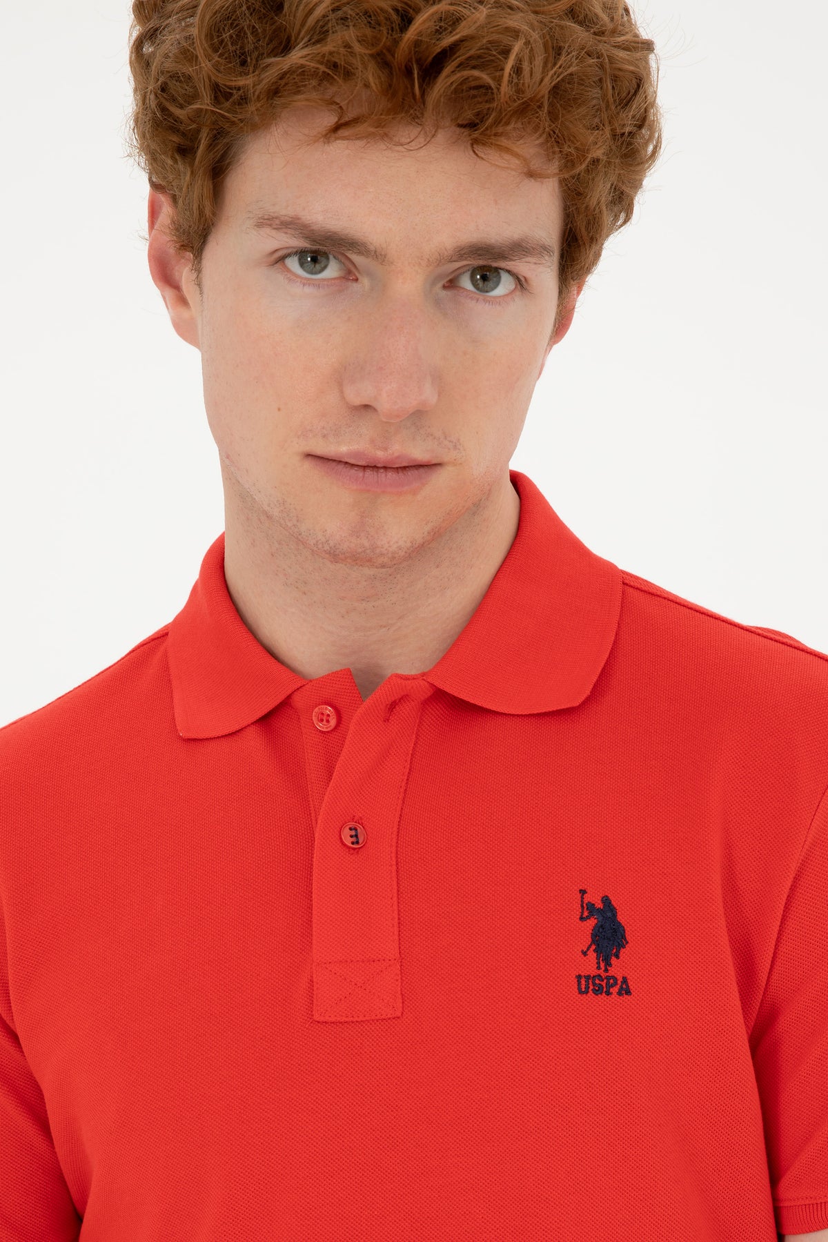 U.S. Polo Assn. crvena polo muška majica s kratkim rukavima