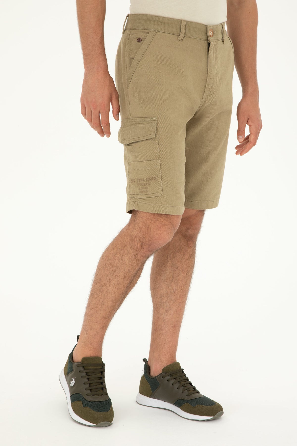 U.S. Polo Assn. khaki muški šorc s cargo džepom