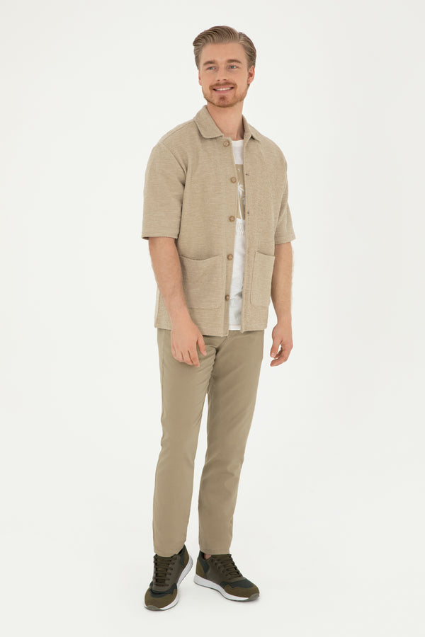 U.S. Polo Assn. kaki muške pantalone slim kroja