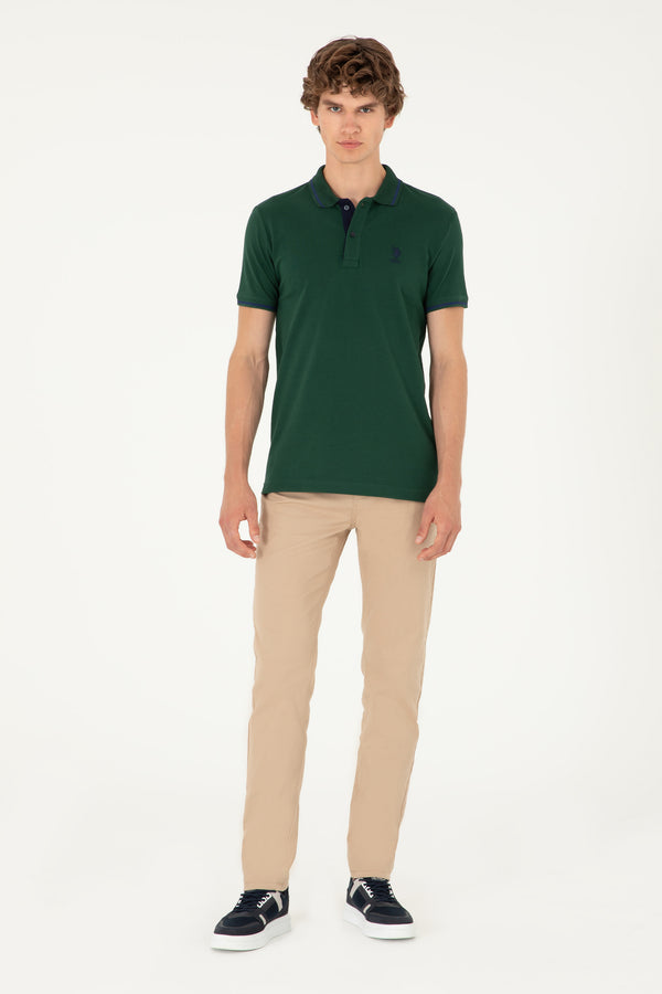 U.S. Polo Assn. bež muške slim chino pantalone