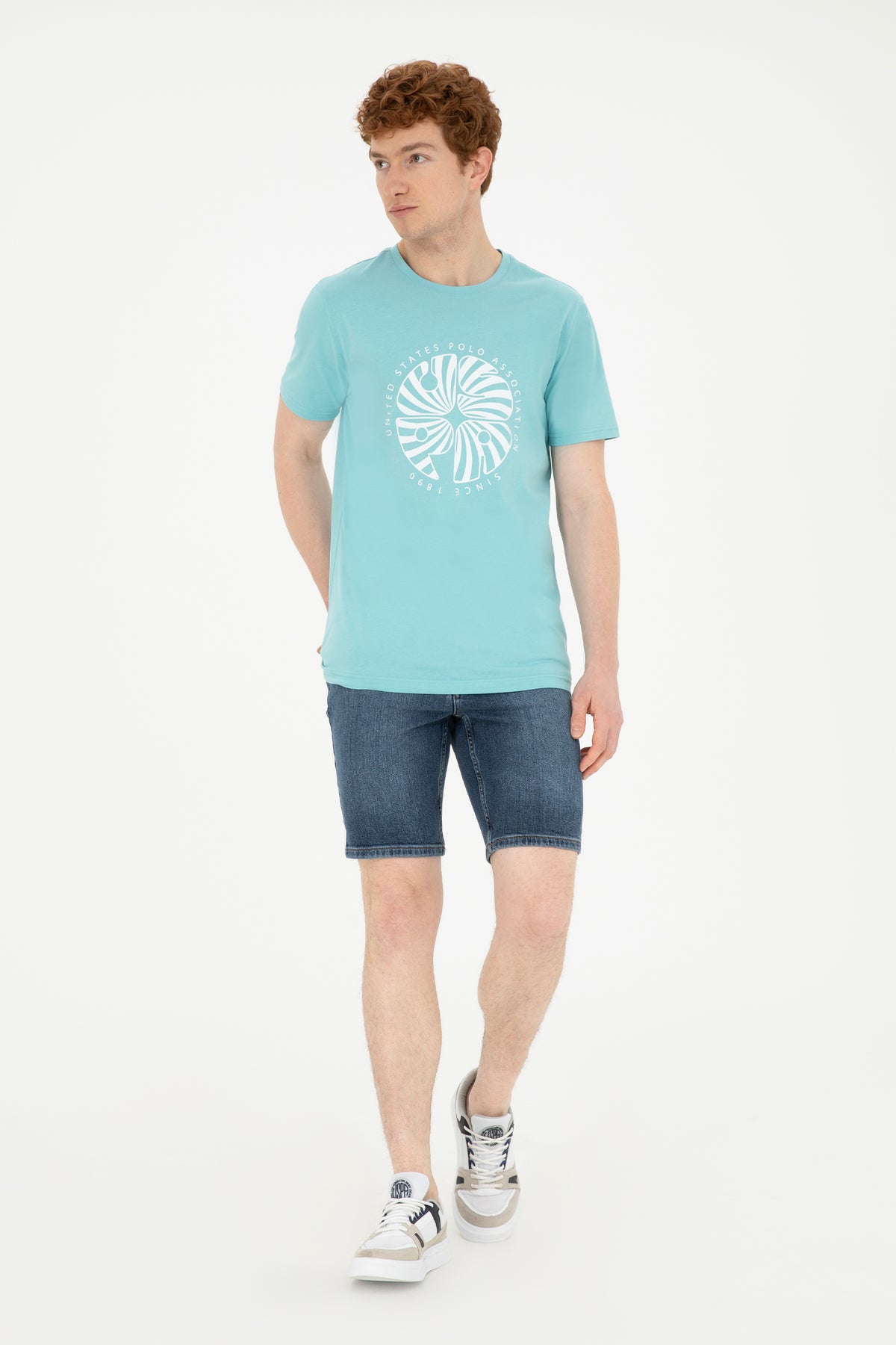 U.S. Polo Assn. tamno plave muške jeans bermude