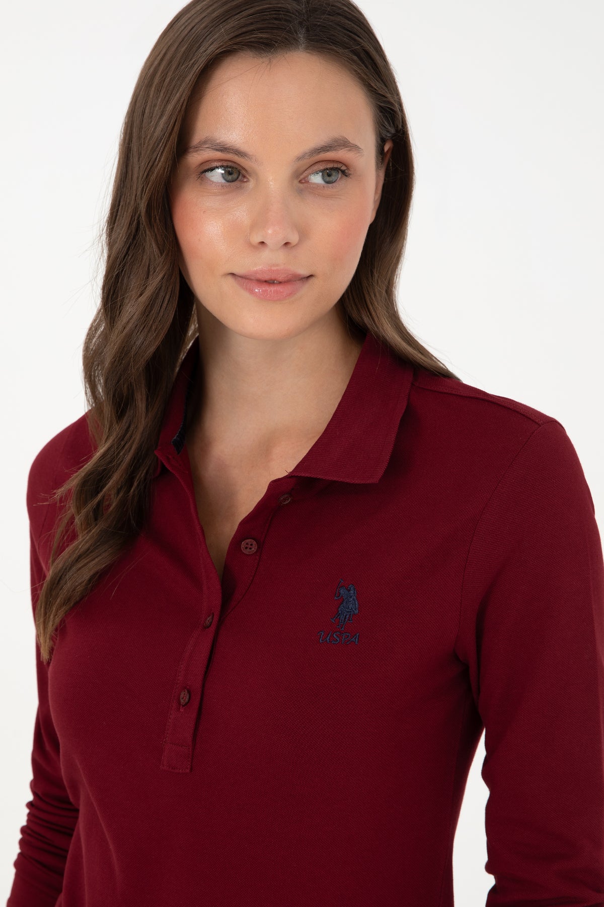 U.S. Polo Assn. bordo ženska majica dugih rukava