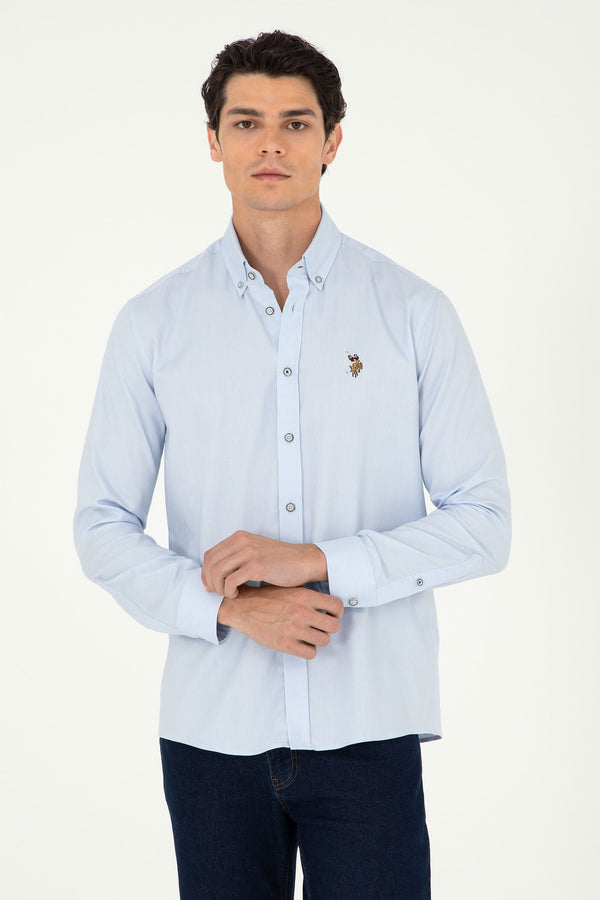 U.S. Polo Assn. svijetlo plava muška košulja s dugim rukavima