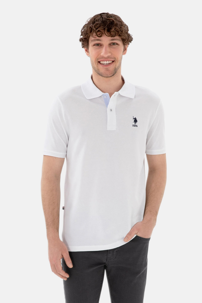 U.S. Polo Assn. bijela muška majica s kratkim rukavima-[SKU]